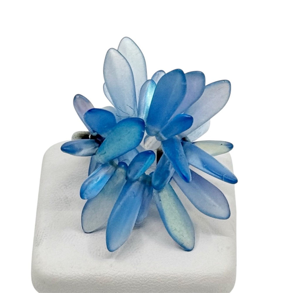 sterling silver Czech glass danger wendy ring - GM282